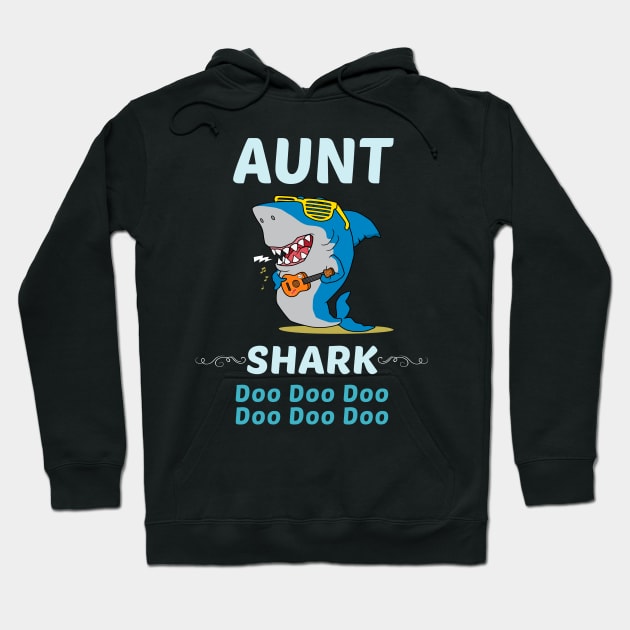 Family Shark 2 AUNT Hoodie by blakelan128